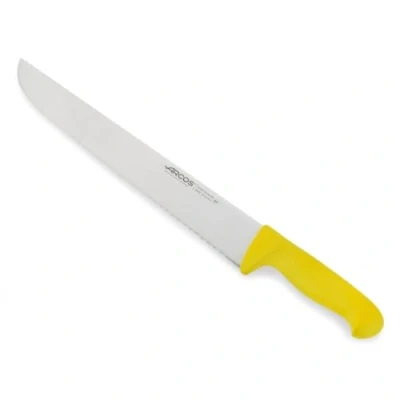 Image de Arcos Séries 2900 Couteau de Poissonnier Poisson Lame Acier Inoxydable Nitrum 350 mm Manche Polypropylène Couleur Jaune