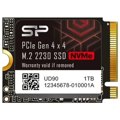 Image de Silicon Power SU01KGBP44UD9007MM Disque SSD UD90 2230 NVMe 4.0 Gen4 PCIe M.2 R/W jusqu&#039;à 5 000/3 200 Mo/s Compatible avec Steam Deck