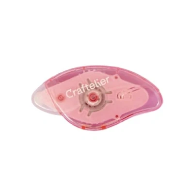 Image de Craftelier Distributeur adhésif avec ruban double face repositionnable Conçu pour les projets de scrapbooking et autres travaux manuels Rechargeable sans acide Dimensions 8 mm x 7 m