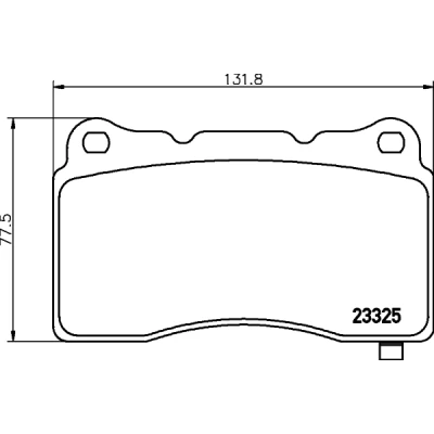 Image de HELLA 8DB 355 015 481 Jeu de plaquettes frein avec indicateur d&#039;usure accessoires OPEL: Astra J 5 portes, Insignia A 3/5 portes