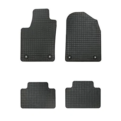 Image de AutoStyle CK RJE01 Ensemble de tapis sol caoutchouc avant et arrière 4 noir
