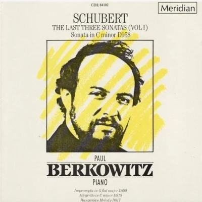Image de CD BERKOWITZ Schubert: 3 dernières Sonates CDE84102 Non Japonais Classique Occasion