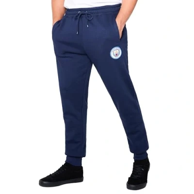 Image de Manchester City F.C. Jogging Homme avec 2 Poches et Chevilles à Revers Cadeaux pour Hommes (Bleu Marine, L)