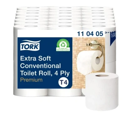Image de Papier hygiénique Tork traditionnel Extra Doux Premium 4 couches T4 110406