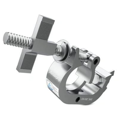 Image de Audibax ACP 4452250S Clamp de Fixation d&#039;un Diamètre 44 à 52 mm Crochet avec Une Charge Maximale 250 kg Pince pour Éclairage Scène Tête Mobile