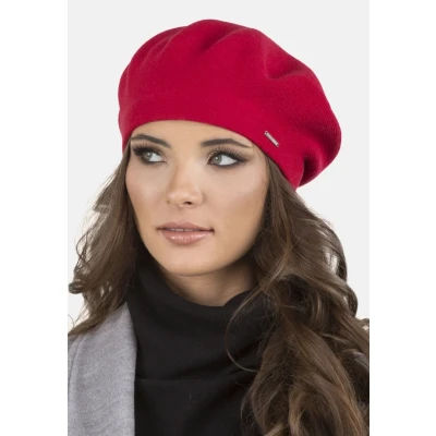 Image de VIVISENCE Béret Femme Automne Hiver Élégant Et Chaud pour Style Classique en Laine avec Ajustement Parfait Accessoire Confortable Idéal comme Cadeau Taille Unique 7005, Rouge,Taille