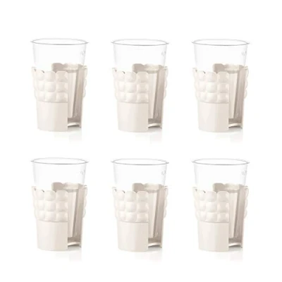 Image de Guzzini Set de 6 porte gobelets universel Made in Italy 13,4 x 8 h16,5cm
