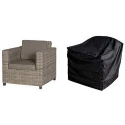 Image de HBCOLLECTION Housse pour Fauteuil de Jardin Taille Medium Gamme Confort