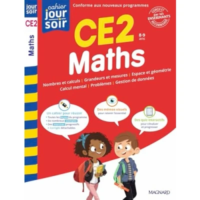 Image de Maths CE2 Cahier Jour Soir: Conçu et recommandé par les enseignants
