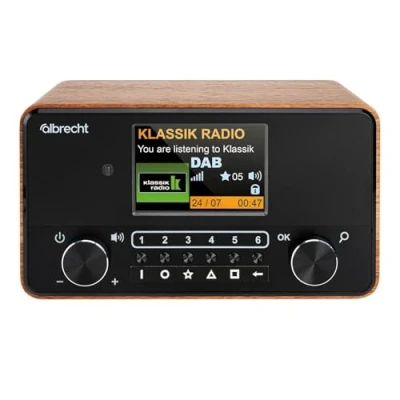 Image de Albrecht DR 866 Radio de Table Dab+, FM AUX, Bluetooth, Touche Sensitive, synthèse vocale, Fonction réveil NOI
