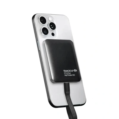 Image de Team Group TPSEG2002T0C108 lecteur à circuits intégrés externe 2 To USB Type C 3.2 Gen 2x2 Noir Neuf