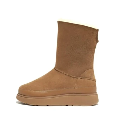 Image de Fitflop Bottes de neige, Femme, Taille: 41, Desert tan Suède