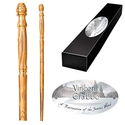 Image de The Noble Collection Vincent Crabbe Character Wand 15in (38cm) Wizarding World with Name Tag Harry Potter Film Set Movie Props Wands