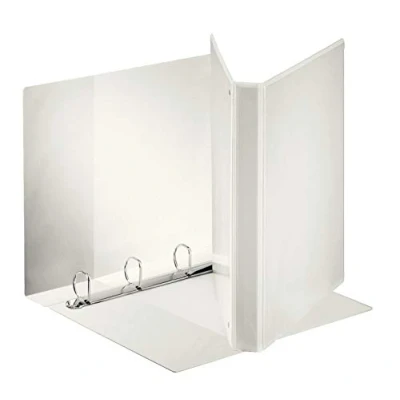 Image de Esselte Classeur à couverture personnalisable sur trois faces PP blanc dos de 3,5 cm