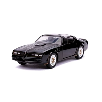Image de Tego&#039;s Pontiac Firebird Black with Gold Stripes and Hood Bird Fast &amp; Furious Series 1/32 Diecast Model Car by Jada 30763