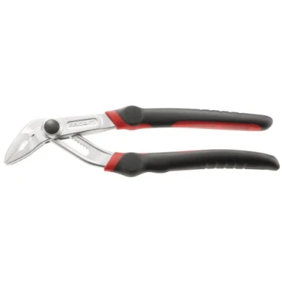 Image de Facom 180.CPE Pince Multiprise Grande Capacité Multiple Accès Compliqués Becs Longs et Effilés Double Traitement Thermique Noir, Rouge Argent 250 mm