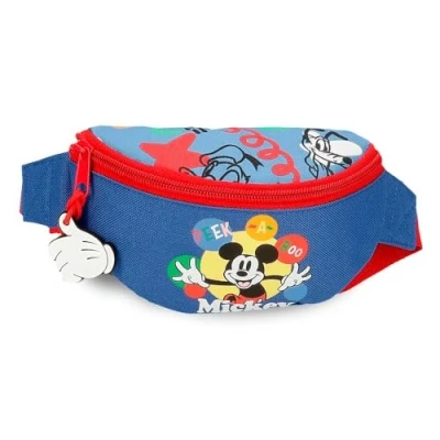 Image de Disney Joumma Mickey Peek a Boo Sac Banane Bleu 27 x 11 6,5 cm Polyester L, Bleu,