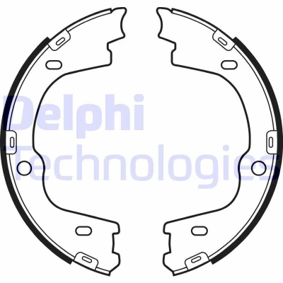 Image de DELPHI LS2086 Mâchoires De Frein à Main HYUNDAI: H 1 Cargo, Travel