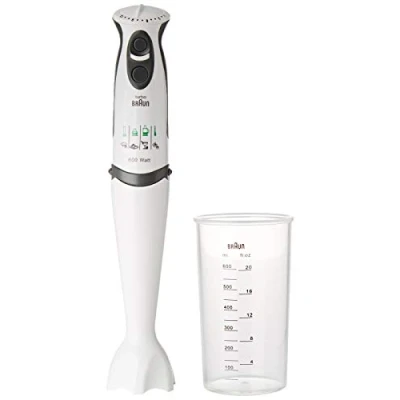 Image de Theo Klein 9624 Braun Mixeur plongeant I Réplique de l&#039;original, adaptée aux enfants avec des lames rotatives factices et un verre gradué Dimensions : 7 cm x 25 5 Jouet pour à partir 3 ans
