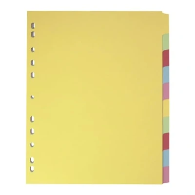 Image de Elba A4 Extra large 10 Part Cartes Intercalaires Assorti