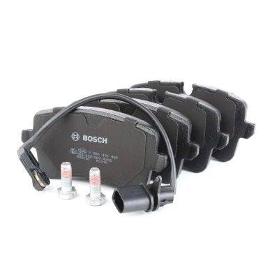 Image de BOSCH 0 986 494 488 Jeu de plaquettes frein Low Metallic contact signal d&#039;usure inclus avec vis/boulons accessoires AUDI: A6 C7 Berline