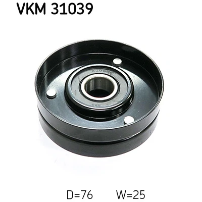 Image de SKF VKM 31039 Galet Enrouleur AUDI: A4 B6/B7 Cabriolet, B6 Avant, B7 VOLKSWAGEN: Passat B5 GP Berline, Break