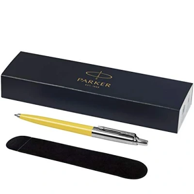 Image de PARKER Stylo à bille Jotter avec étui en velours dans une boîte cadeau encre noire jaune