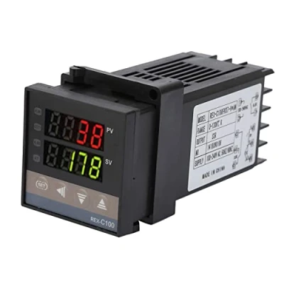 Image de Contrôleur de température 0 400 Alarme REX C100 numérique à LED PID Kit thermostat 110V 240V AC