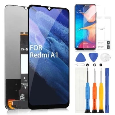 Image de ARSSLY Écran pour Xiaomi Redmi A1 / A1+ A2 A2+ LCD Display Touchscreen Digitazer Assembly Remplacement avec outils (6,52&quot;&quot;, noir)