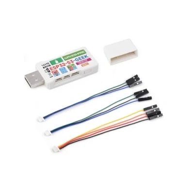 Image de ESP32 S3 Geek Carte de Développement Basée sur S3R2 Puce Contrôleur, Supportant 2.4GHz WiFi &amp; BLE 5, avec Écran LCD 65K Couleur 1.14 Pouces, Port USB A, 16MB Flash 2MB PSRAM