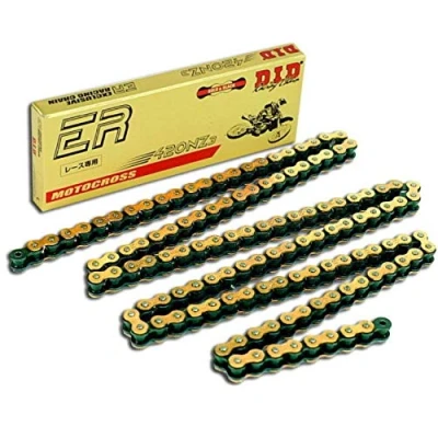 Image de D.I.D Chaine De Transmission 420 Nz3 Sdh Or Noire 132 Maillons Renforcee