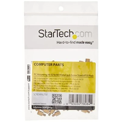 Image de StarTech.com Vis de montage #6 32 à M3 Métal Paquet 50 (Import Royaume Uni)