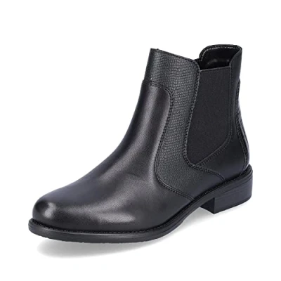 Image de Remonte Femme D0a70 Bottine Chelsea, Noir 01, 37 EU