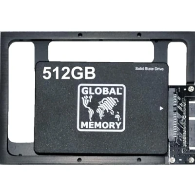 Image de GLOBAL MEMORY Disque dur SSD SATA 3 7 mm pour IMAC (20102011) 512 Go