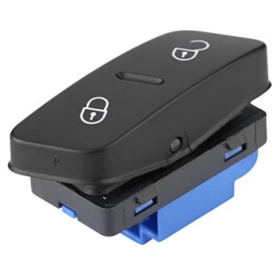 Image de Qiilu Serrure de porte bouton commande déverrouillage, Interrupteur verrouillage pour 1K0962125B