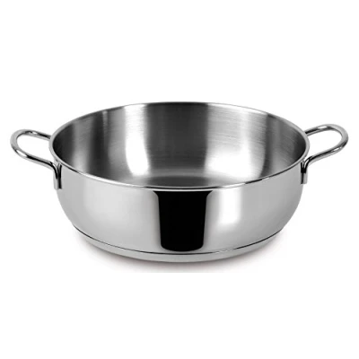 Image de Lagostina Every Casserole Demi Fond Ø 24 cm en Acier Inoxydable 18/10 avec lagoseal Plus, extérieur satiné et Grandes manipulations, adaptée à Toutes Les Sources de Chaleur, y Compris Induction