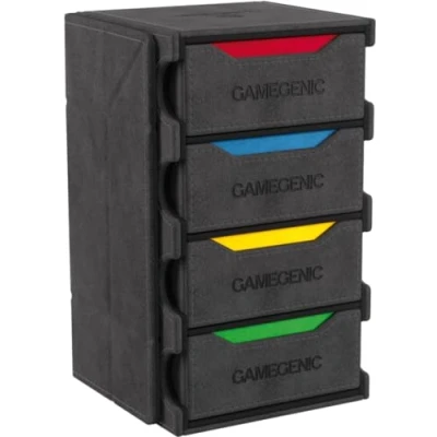 Image de Gamegenic Token&#039;s Lair Boîte à jetons tout en un de qualité supérieure avec plateau dés intégré pour une expérience jeu ultime, rangement multifonctionnel jeu, et