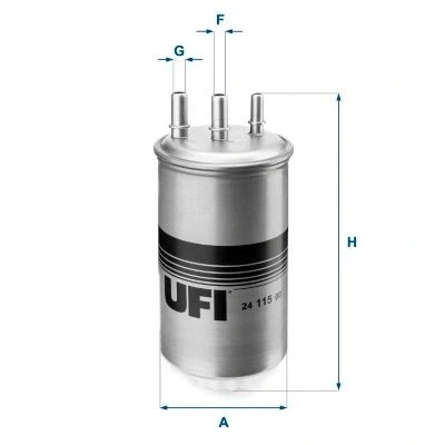 Image de UFI 25.080.00 Filtre à huile Cartouche filtrante AUDI: A4 B7 Avant, A6 C7 Berline, A5 B8 Coupe, PORSCHE: Cayenne, Panamera, VOLKSWAGEN: Touareg II