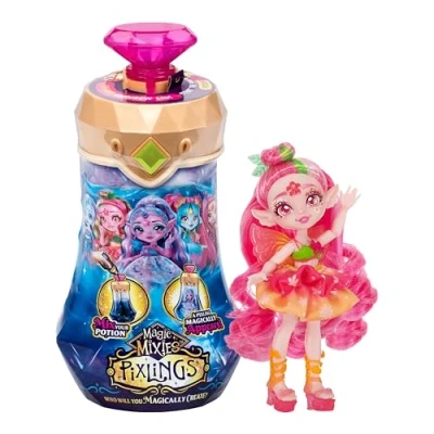 Image de Pixlings Magic Mixies. Faye, la Pixling fée. Prépare Une Potion Magique pour Faire apparaître Magnifique de 16,5 cm dans Un Flacon !