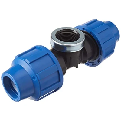 Image de Cornat Système d&#039;irrigation Té Tuyau PE, Ø 20 mm, 3/4 &quot;Femelle Polypropylène pour Eau Froide
