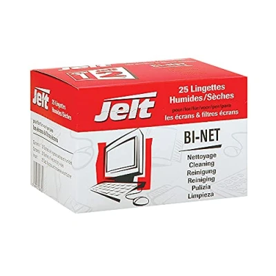 Image de Jelt BI NET Lingettes de nettoyage pour Claviers / Moniteurs Filtres