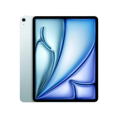 Image de Apple iPad Air 13 (M2) : Écran Liquid Retina, 128 Go, Caméra Avant 12 Mpx Horizontale/Appareil Photo arrière Mpx, Wi FI 6E, Touch ID, Autonomie d’Une journée Bleu (Reconditionné)