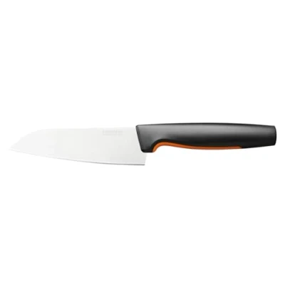 Image de Fiskars Couteau de Chef, Petit, Functional Form, Longueur Totale : 24 cm, Acier Inoxydable Japonais/Plastique, 1057541, Noir / Orange