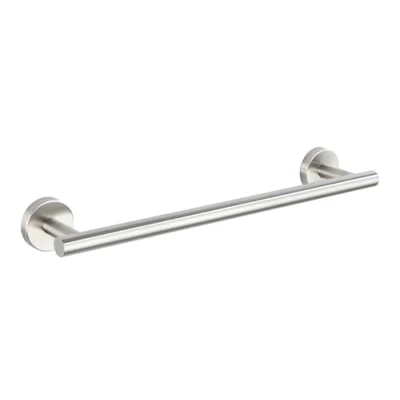Image de WENKO Barre Porte Serviettes Bosio Matte, Long avec Espace pour Les de Bain, Douche, qualité Massive en Acier INOX au Fini Mat, 40x5,5x7cm