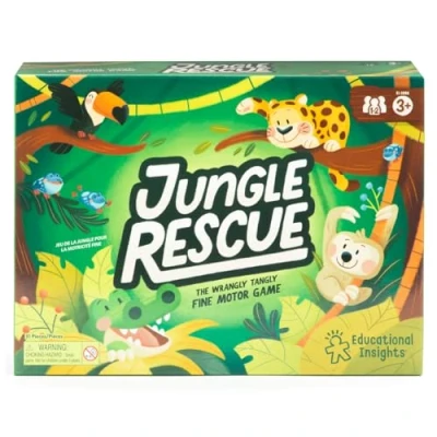 Image de Learning Resources Jeu Jungle Rescue pour la motricité Fine, dès 3 Ans, 1 à 2 Joueurs, EI 3086, Multi