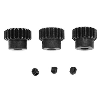 Image de Pignon de moteur Rc, Engrenages Rc Engrenage voiture 48dp 3.175mm 13 15t 16 18t 19 21t 23t en acier chromé Combo pour(19T 20T 21T)