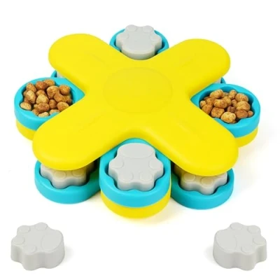 Image de BELLE VOUS Jouet Interactif Puzzle pour Chien Jeu Intelligence avec Distributeur de Friandises Chiens Toutes Tailles Alimentation Lente la Stimulation Cérébrale