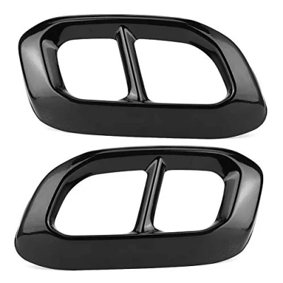 Image de 2 pièces en acier inoxydable queue de gorge 4 garniture sortie adaptée pour GLC GLE GLS W167 X253 X167 2020 couvercle tuyau d&#039;échappement