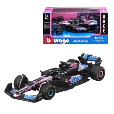 Image de BURAGO BWT Alpine A524 Esteban Ocon #31 2024 Modèle réduit réaliste à l&#039;échelle 1:43, piloté par Ocon, Licence Officielle Renault, âge recommandé 3+ Ans