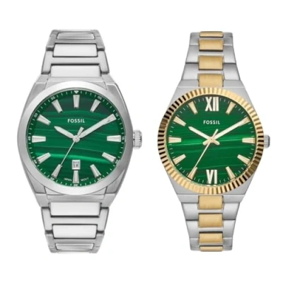 Image de Fossil Scarlette Montre pour Femmes, Mouvement à Quartz, Bracelet en Acier Inoxydable ou Cuir
